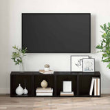 TV Cabinet Set 4 pcs Black 37 x 35 x 37.5 cm Engineered Wood 875092