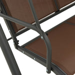 Garden Swing Bench with Canopy Coffee 41422
