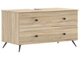 2 Piece Bathroom Cabinet Set BREDA Sonoma Oak Engineered Wood 3417560
