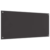 Kitchen Backsplash Dark Grey 110 x 50 cm Tempered Glass 42001311