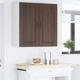 Wall Cabinet PORTO Brown Oak 80 x 31 x 80 cm Engineered Wood 885412