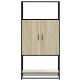Highboard Sonoma Oak 68x35x139 cm Engineered Wood and Metal 849040