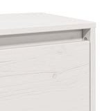 Wall Cabinets 2 pcs White 45x30x35 cm Solid Pinewood 813438