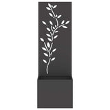 Garden Privacy Screen Black 50 x 32 x 150 cm Cold-rolled steel 876476