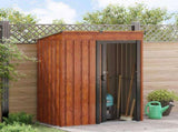 Garden Sheds Brown 137 x 81 x 180 cm Metal 42011292