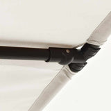 Garden Parasol with Aluminium Pole 2x1,5 m Sand White 47337