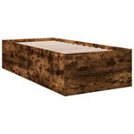 Bed Frame without Mattress Smoked Oak 100x200 cm 3280962