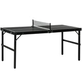 5ft Mini Table Tennis Table, Folding Ping Table with Net and Aluminium Frame, Portable Ping T3398P425043