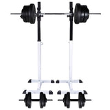 Barbell Squat Rack with Barbell and Dumbbell Set 60.5 kg 275349