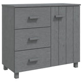 Sideboard HAMAR Dark Grey 90x40x80 cm Solid Pinewood 340430