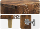 Bathroom Cabinet with Open Shelf DELFT Smoked Oak 897040