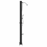 Outdoor Solar shower Black 217 cm PVC and Aluminium 42003410