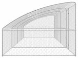Dog Kennel 4 pcs Silver 8 x 2 x 2 m Galvanised steel 3368340