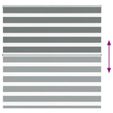 Zebra Blind Dark Grey 140x150 cm Fabric Width 135.9 cm Polyester 4014139