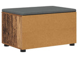 Hall Bench Old Wood 60 x 38 x 46 cm Engineered Wood and Fabric 891502