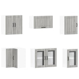 11 Piece Kitchen Cabinet Set Lucca Grey Sonoma Engineered Wood 3314927