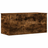 Storage Box Smoked Oak 100x42x46 cm Engineered Wood 840664
