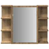 Bathroom Mirror Cabinet Artisan Oak 80x20.5x64 cm Engineered Wood 856037