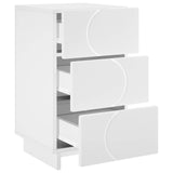 Bedside Cabinet White 33.5 x 34.5 x 60 cm Engineered Wood 8011423