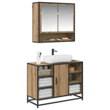 Bathroom Furniture Set 2 pcs Artisan Oak Engineered Wood 3402528