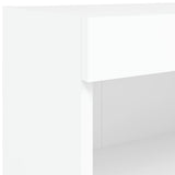 5 Piece TV Wall Units with LED White Engineered Wood 3216718