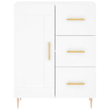 Highboard White 69.5x34x180 cm Engineered Wood 3198649