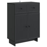 Sideboard with Drawer Black 66 x 34.5 x 90 cm Engineered Wood 893946