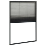 Plisse Insect Screen for Windows Aluminium Anthracite 80x160cm 148668