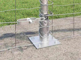 Outdoor Euro Fence with Concrete Base 25 x 0.4 m Silver Mesh 3351038