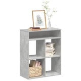 Book Cabinet Concrete Grey 66x31x80 cm Engineered Wood 860295