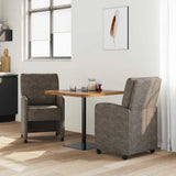 Dining Chairs with Wheels 2 pcs Dark grey 57 x 67 x 95 cm 42017845