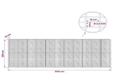 Gabion with 3.5 mm Wire and 5x10 cm Mesh 550x10x200 cm 3462581