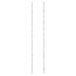 ZNTS Wall Mounted Wine Rack for 24 Bottles White Iron 340883