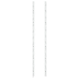 ZNTS Wall Mounted Wine Rack for 24 Bottles White Iron 340883