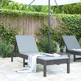 Sun Lounger Grey Solid Pine Wood 199.5 cm x 60 cm x 74 cm 825069