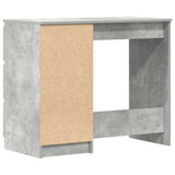Desk Concrete Grey 90x45x76 cm Engineered Wood 801377