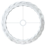 Ceiling Lamp Shade White 45x28 cm Wicker 364370