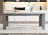 4 Seater Dining room table, MDF Wood Rectangle Modern Dining,Room Furniture Unit, Small N606P272566G