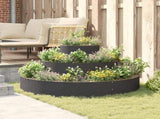 Garden Planter Black 120 x 120 x 20 cm Cold-rolled Steel 873655