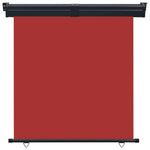 ZNTS Balcony Side Awning 175x250 cm Red 48439