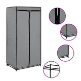 282444 Wardrobes 2 pcs Grey 75x50x160 cm
