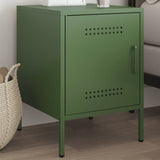Bedside Cabinet Olive Green 36x39x50.5 cm Steel 842918