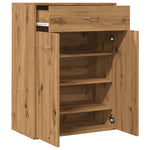ZNTS Shoe Cabinet Artisan Oak 60x35x84 cm Engineered Wood 855953