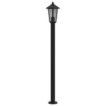 ZNTS Outdoor Floor Lamp Black 120 cm Stainless Steel 4006387