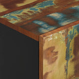 Highboard with Drawer 60x33x100 cm Solid Wood Reclaimed&Iron 352935