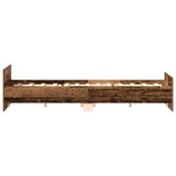 Bed Frame without Mattress Old Wood 160x200cm Engineered Wood 3328754