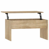 Coffee Table Sonoma Oak 80x50.5x41.5 cm Engineered Wood 809641