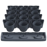 Vertical Garden Plant Set 12 pcs Anthracite Polypropylene 152206