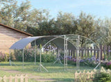 Walk In Chicken Run Galvanised Chicken Coop Hen Poultry House Cage Pet Playpen Garden with T3398P425331