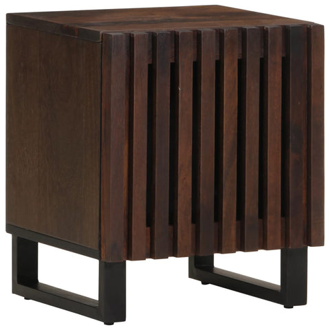 ZNTS Bedside Cabinet 40x34x46 cm Solid Wood Mango 377420